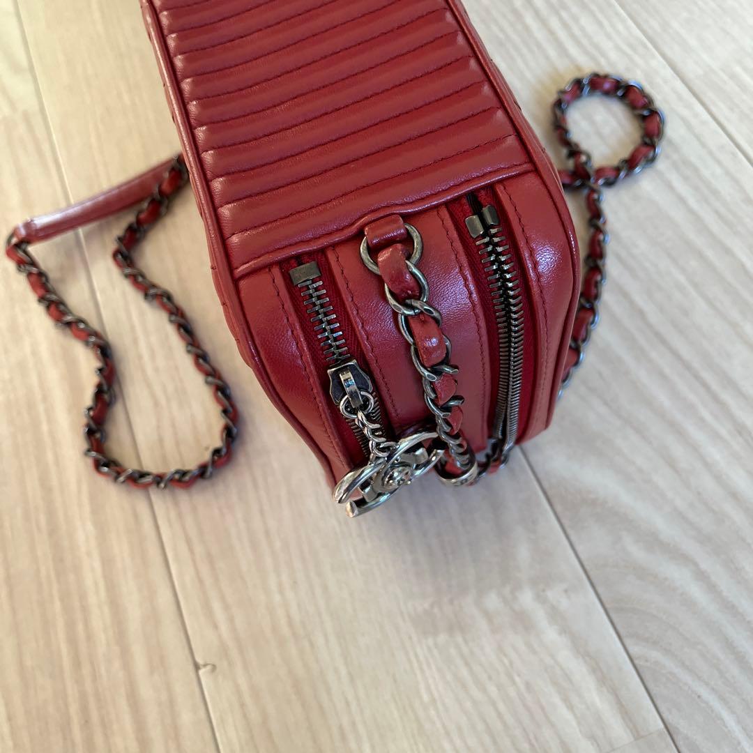 小*郎様 レッド ショルダーバッグ　ボーイシャネル