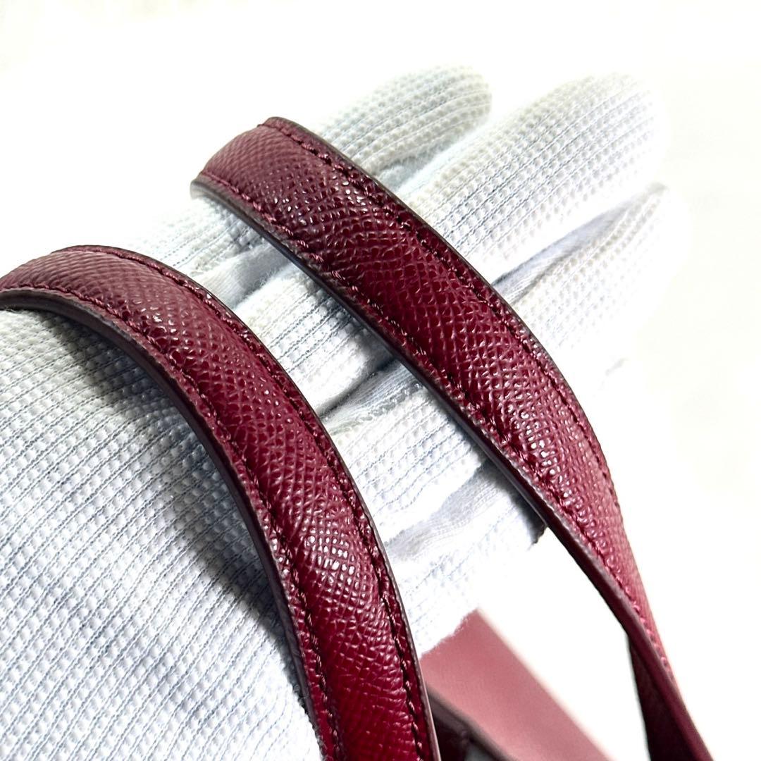 【未使用級】フルラ ミネルヴァ エス 2way ショルダーバッグ レザー 肩掛け