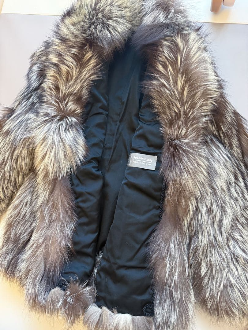 【美品】リアルファーSAGA FOX 毛皮コート スーパーブ クォリティ極上品