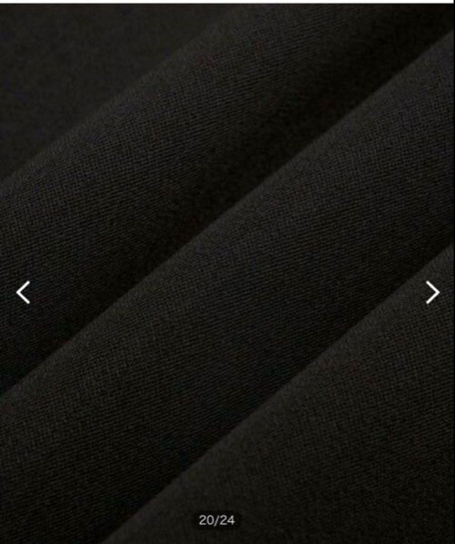 ANAYI 黒 Vネック ワンピース