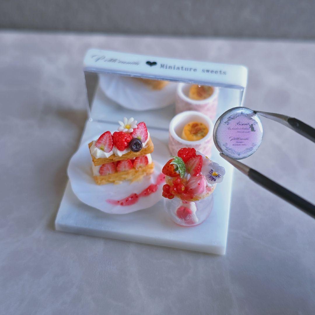 に*あ様 ご確認ページ 2月1日♡【 苺のスイーツセット 】ミニチュアスイーツ