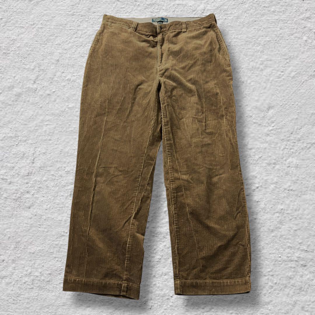 ラルフローレンコーデュロイパンツ90s古着vintageブラウンW38L30