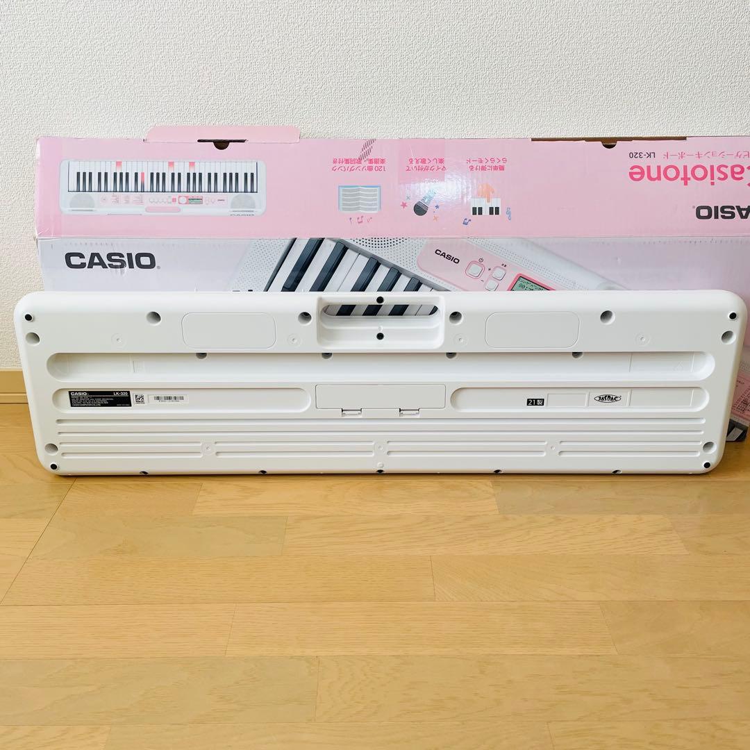 極美品✨　カシオ 光ナビゲーションLK-320 電子キーボード　ピンク