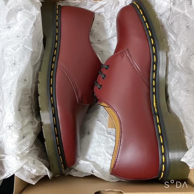 【未使用】ドクターマーチン 1461 59（赤茶）革靴（プー157）