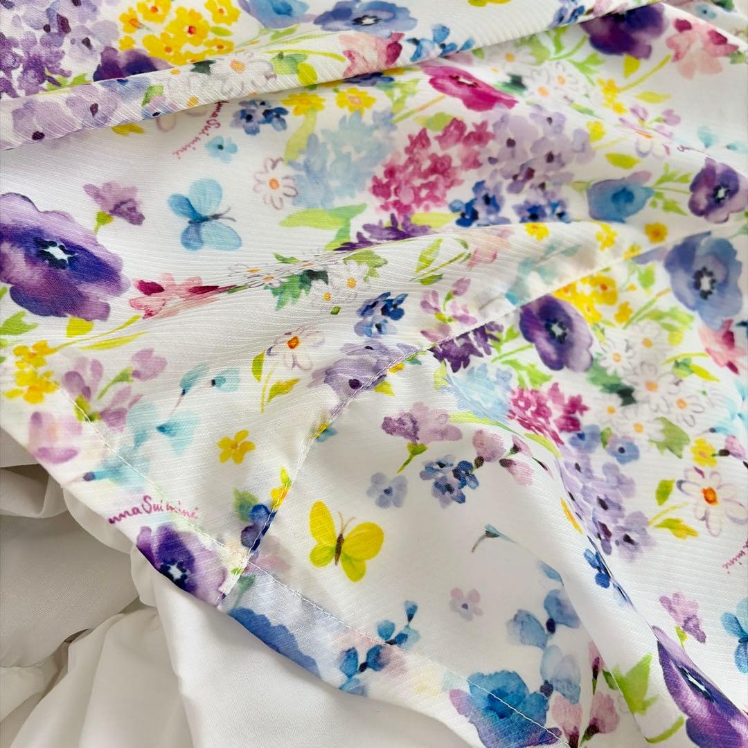 アナスイ ミニ⭐︎ノースリーブ 水彩花柄ワンピース　145〜155㎝