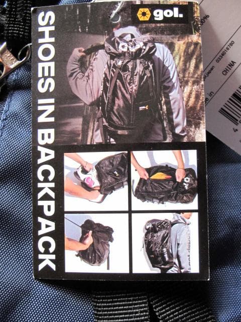 gol. シューズ収納バックパック ネイビー