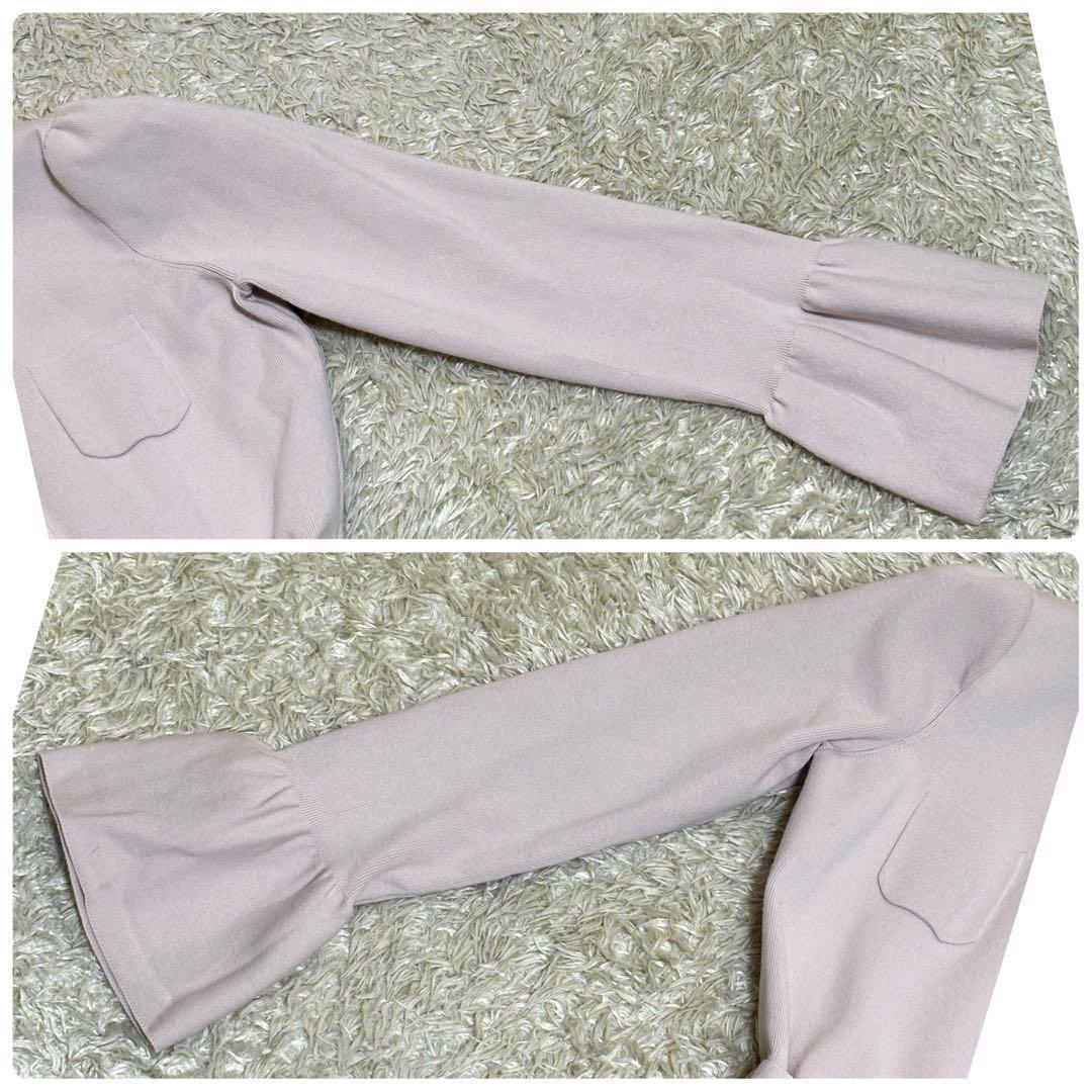 現行　CELFORD 　2025　スプリングニット　フリル　ワンピース　ベルト