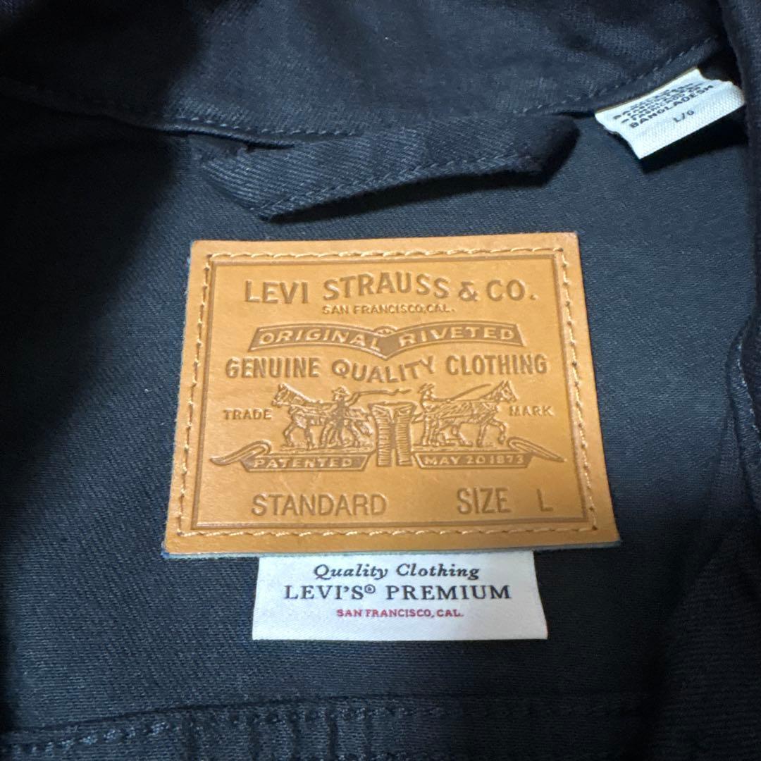LEVI'S ブラック デニムジャケット L