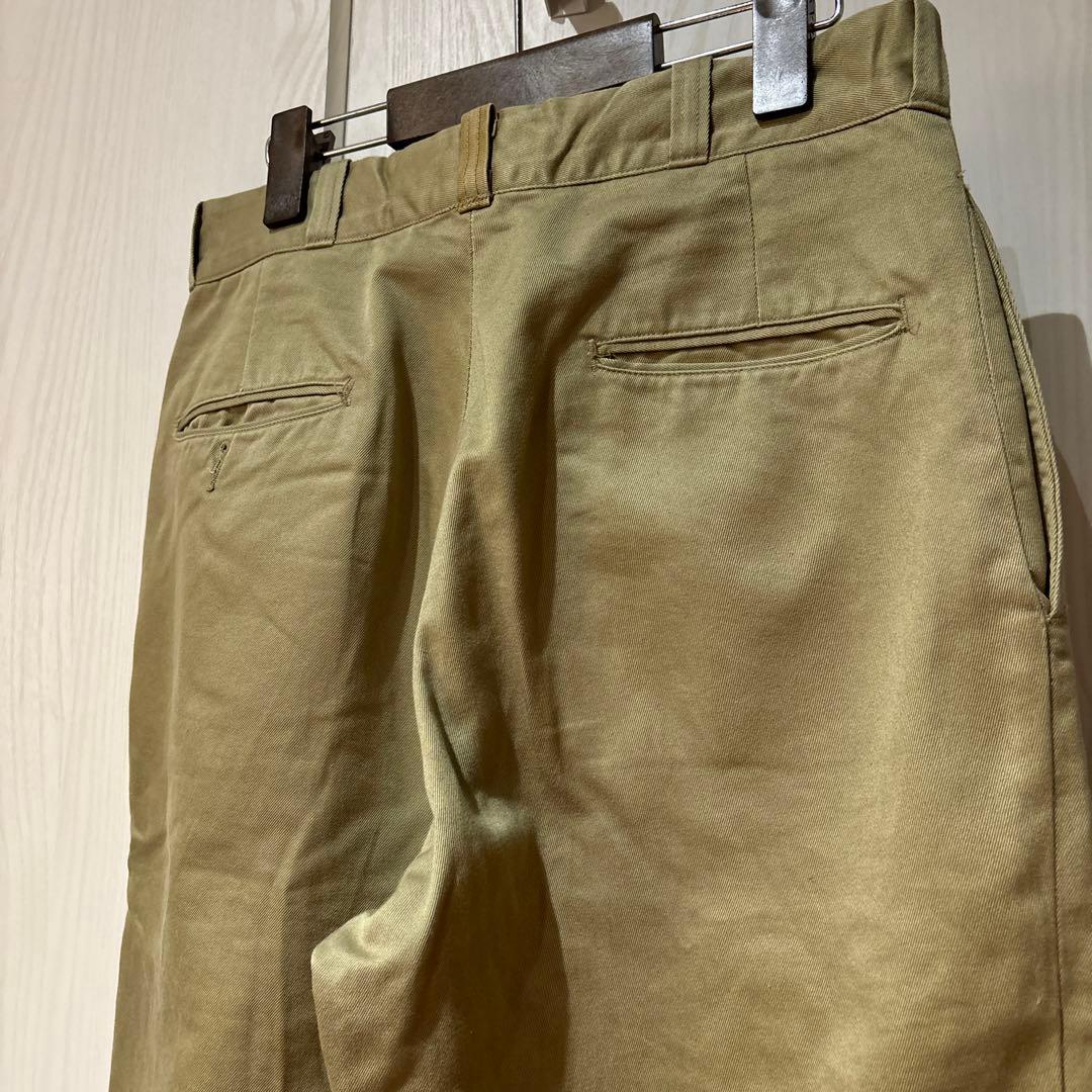 60s 70s チノパン アメリカ軍 usa製 ビンテージ軍チノ 30×29