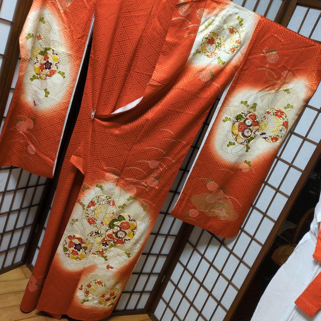 161センチ格式ある振袖帯セット　　正絹