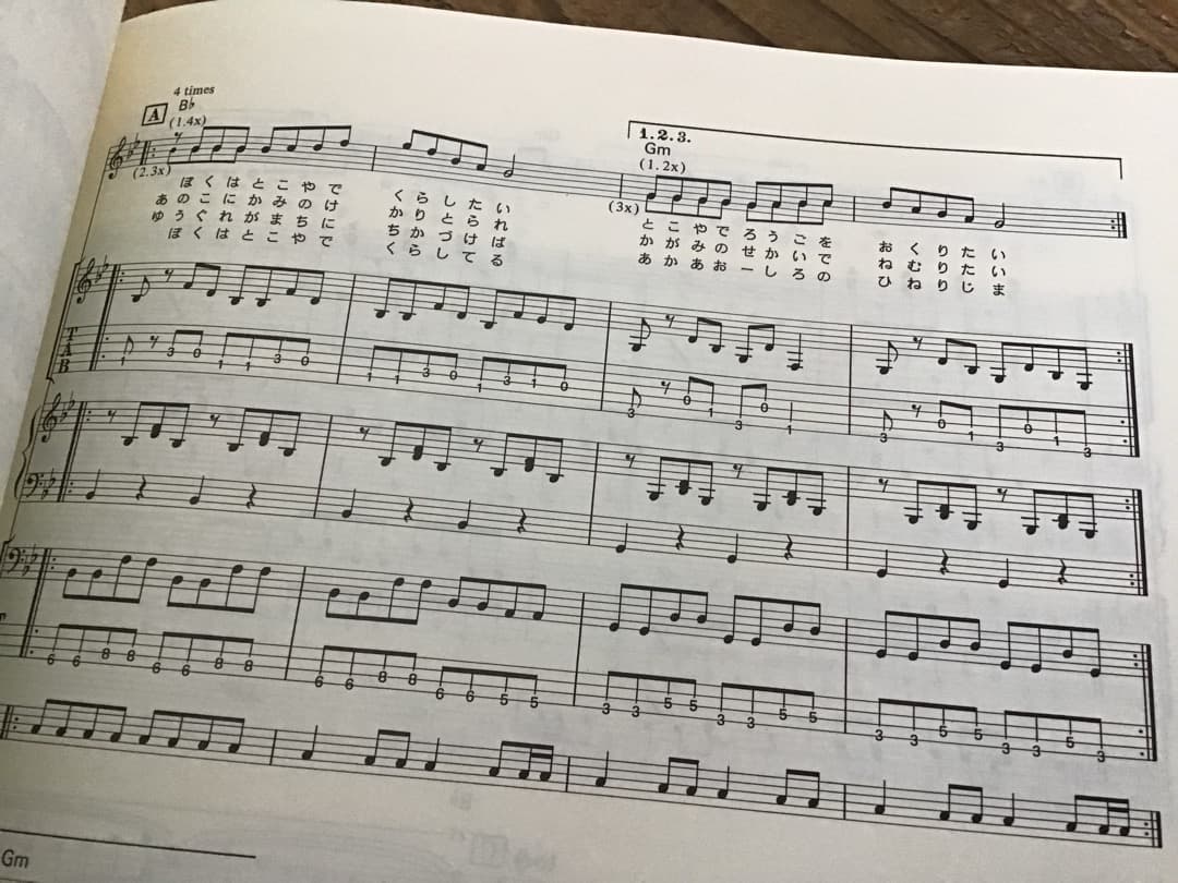 ★楽譜/たま/きゃべつ/タブ譜/バンドスコア/ステッカー付き