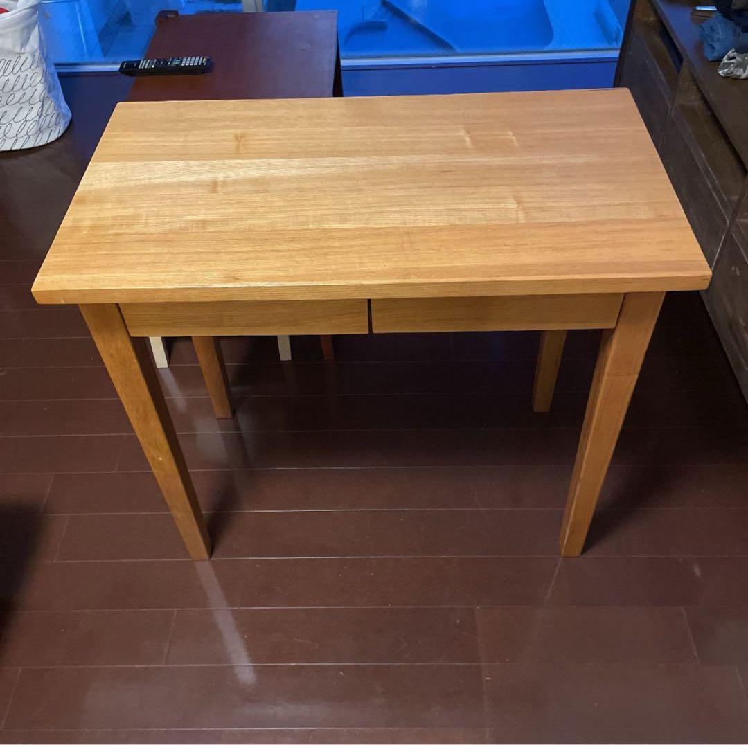 無印良品 タモ材デスク