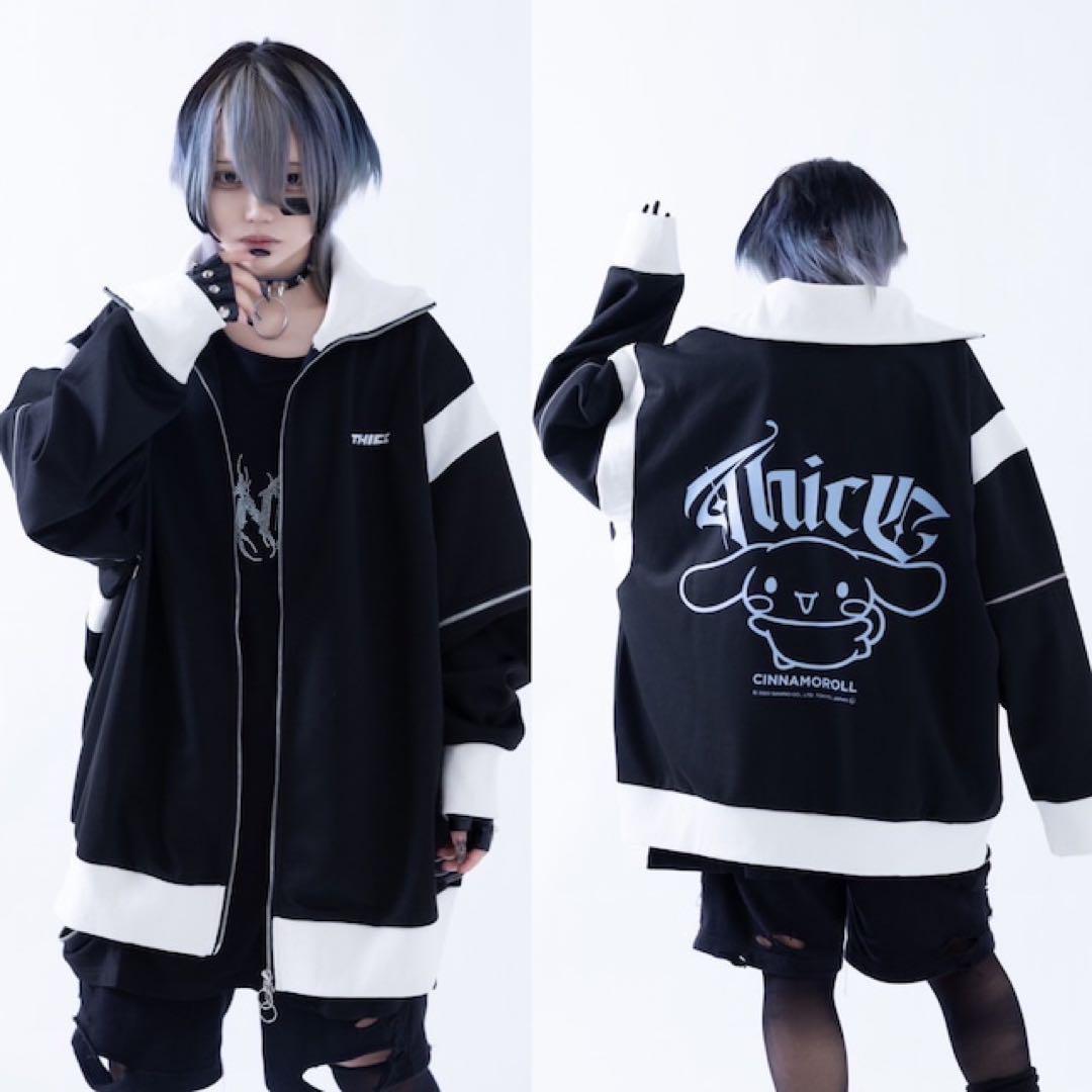 シナモロール ×THICC コラボジャージ ブラック ブルー 地雷系 サブカル