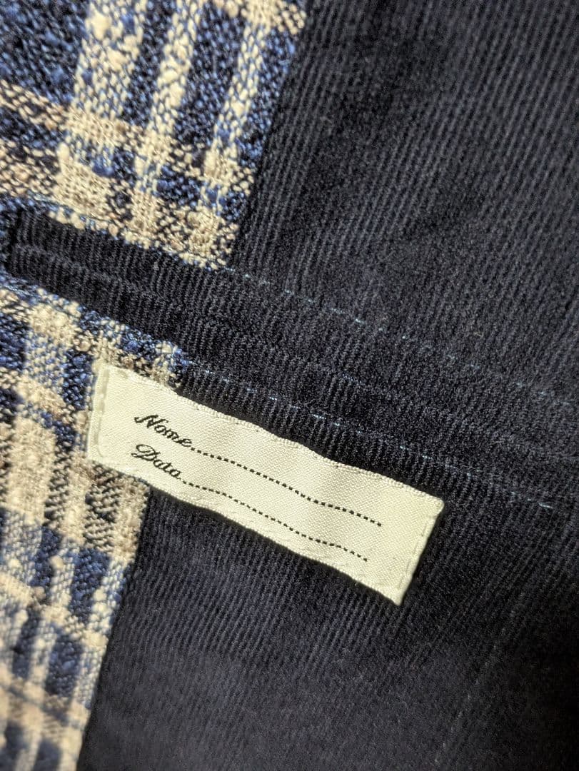 ★タリアトーレ モンテカルロ テーラードジャケット 50 麻 ネイビー チェック