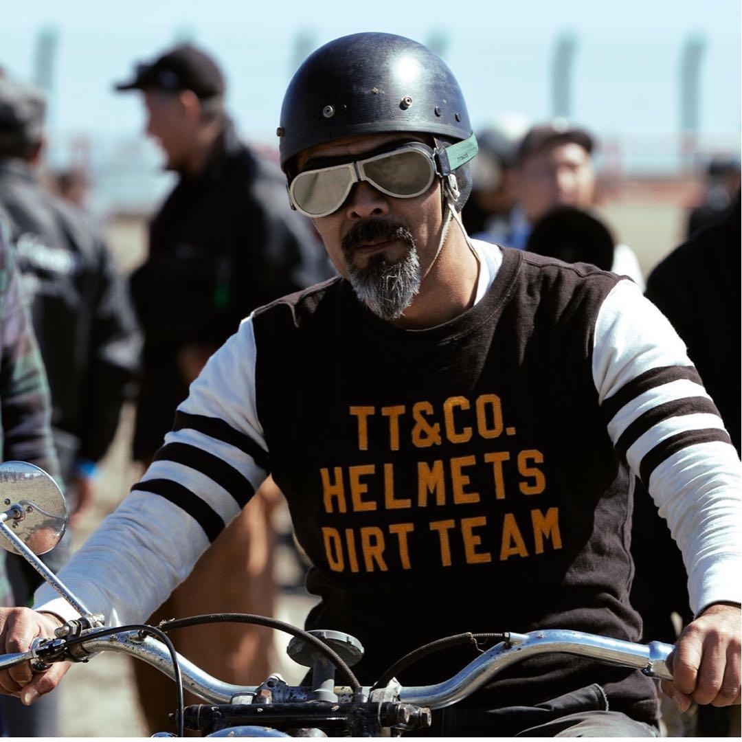 TT&CO. TTゴーグル モデルB シルバー ジェットヘルメット ビンテージ