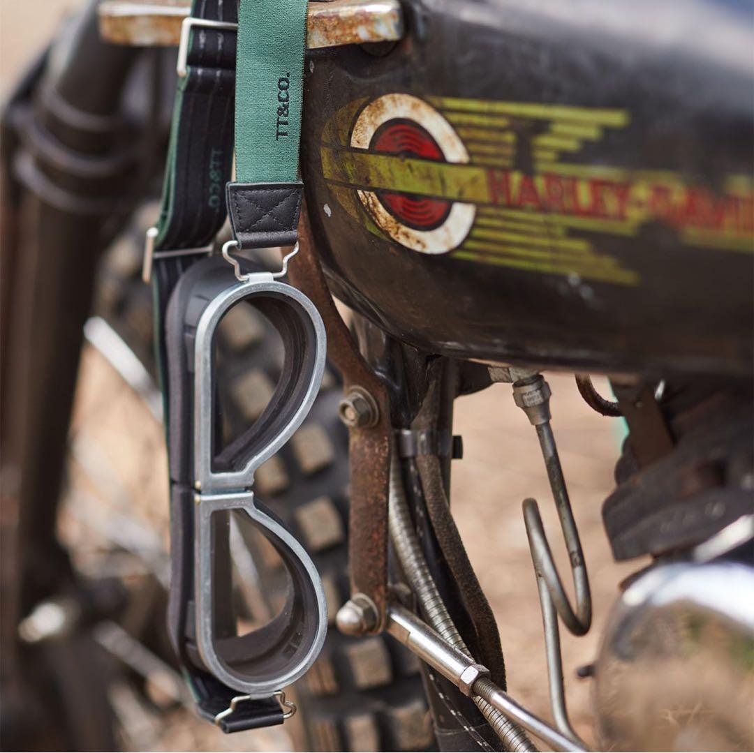 TT&CO. TTゴーグル モデルB シルバー ジェットヘルメット ビンテージ