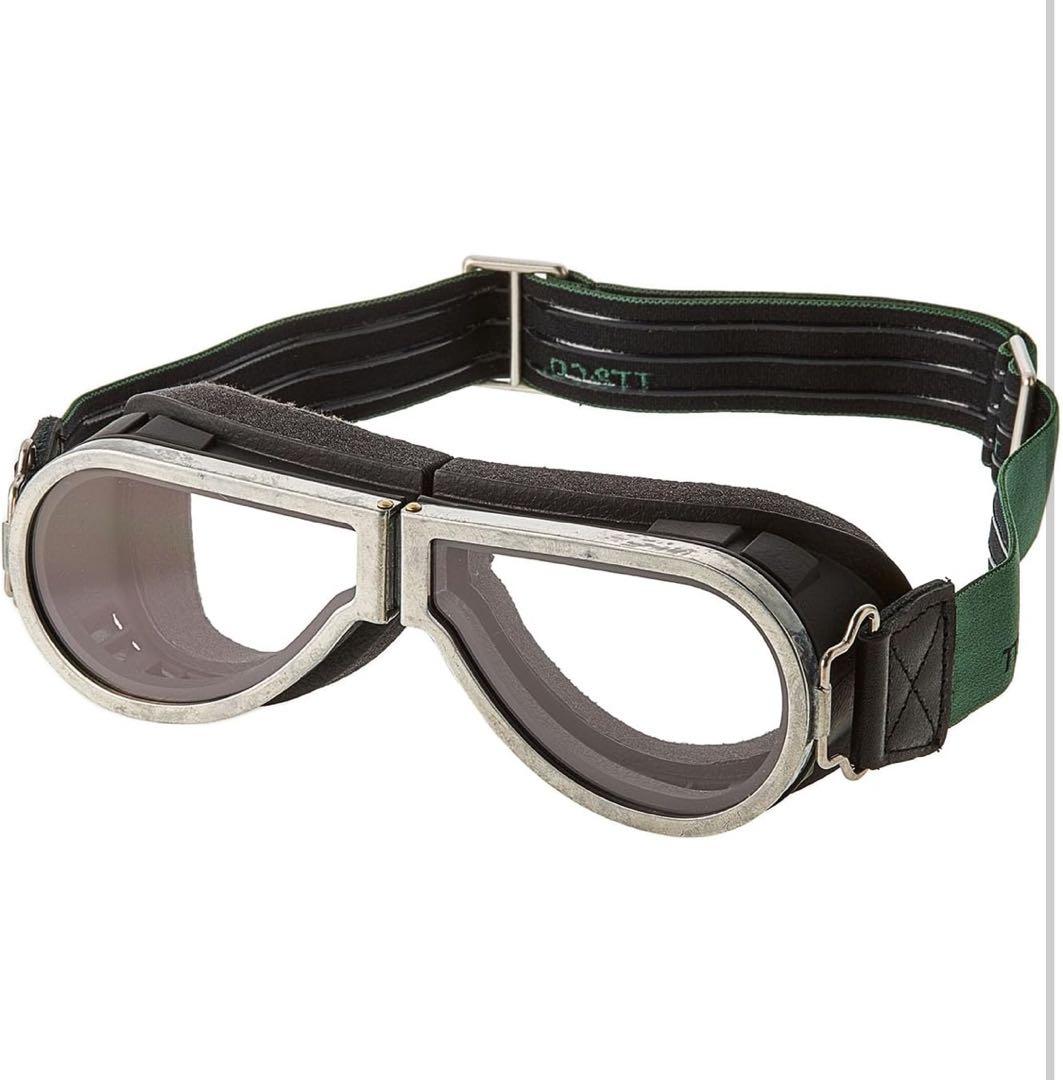 TT&CO. TTゴーグル モデルB シルバー ジェットヘルメット ビンテージ