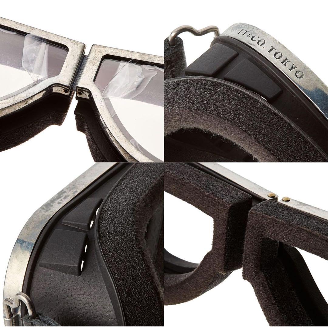 TT&CO. TTゴーグル モデルB シルバー ジェットヘルメット ビンテージ