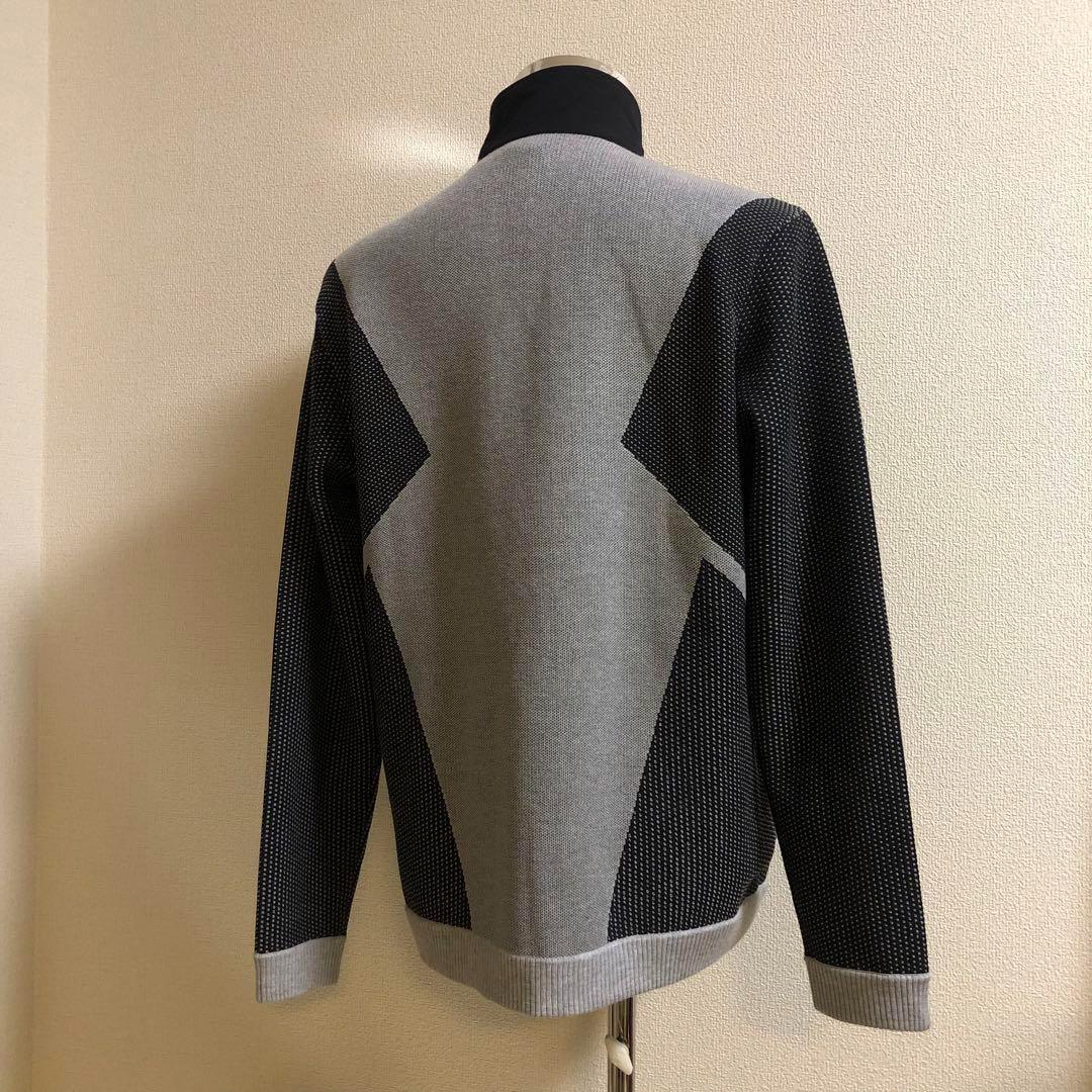 デサントゴルフ ダブルジャカードセーター ジャケット グレー Oサイズ