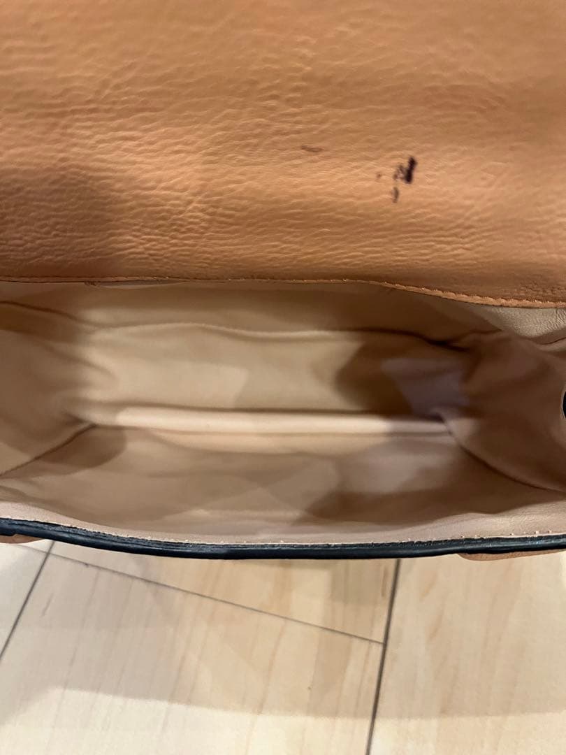 Chloé ピンク レザー チェーン　ショルダーバッグ