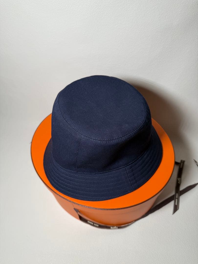 美品！　エルメス　バケットハット　デニム生地　セリエ　58サイズ