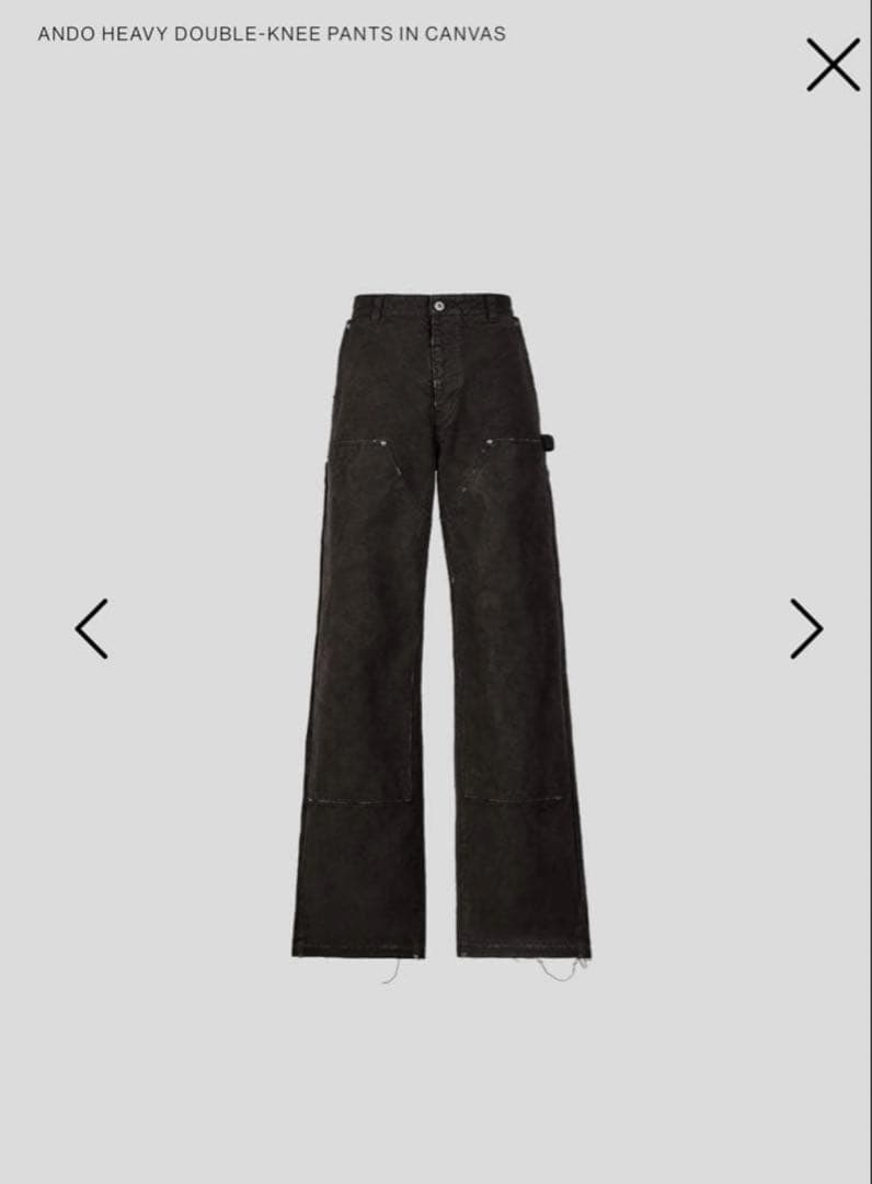 パンツ vujade ANDO HEAVY DOUBLE-KNEE PANTS