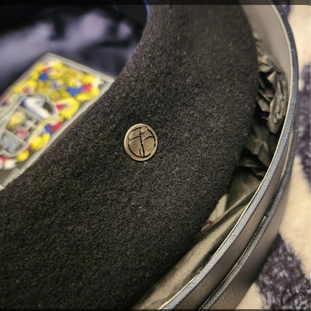 LAULHERE エリダン ブラック ウール ベレー帽