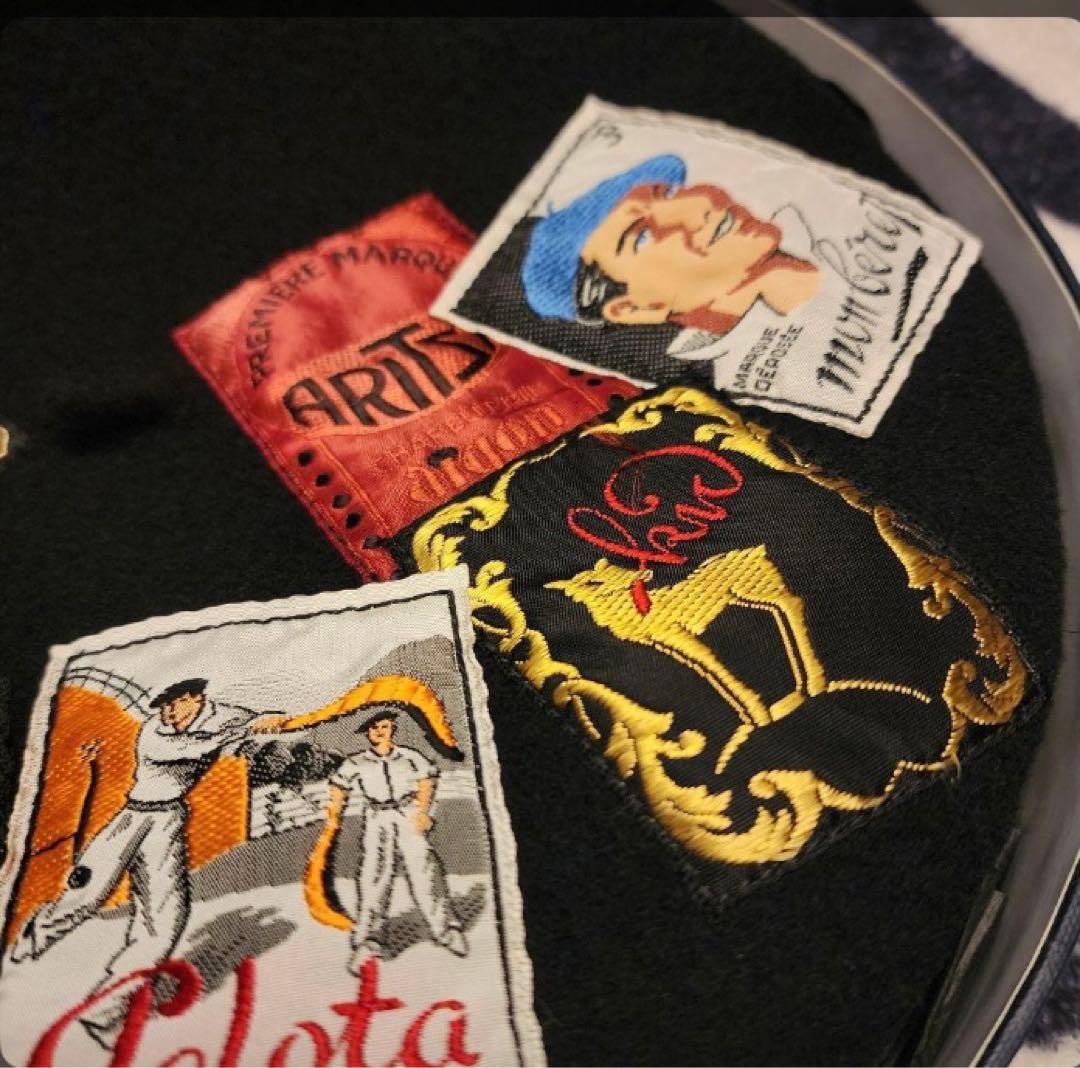 LAULHERE エリダン ブラック ウール ベレー帽