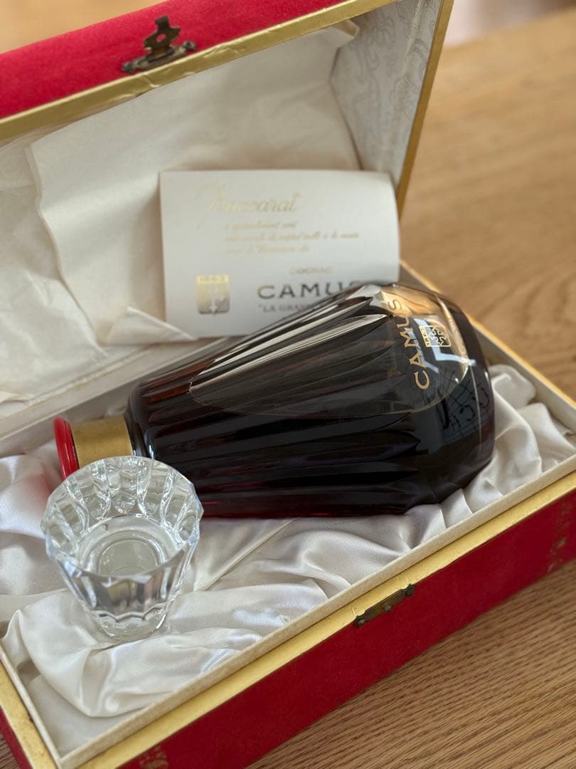 【観賞用】CAMUS × BACCARAT ボトルガラス栓 箱・証明書付