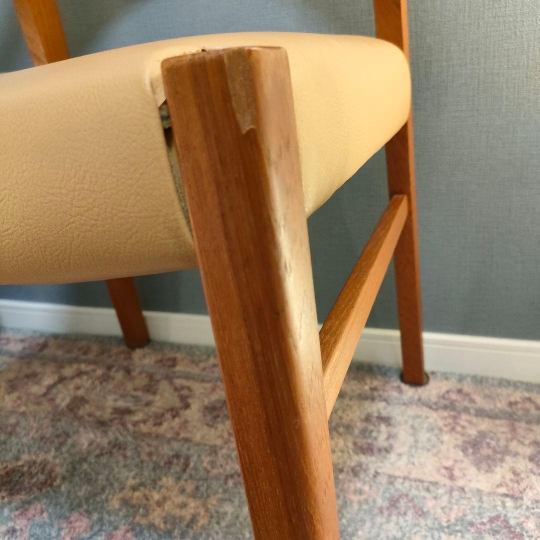 【希少】青林製作所 70sヴィンテージハーフアームチェア ⑤