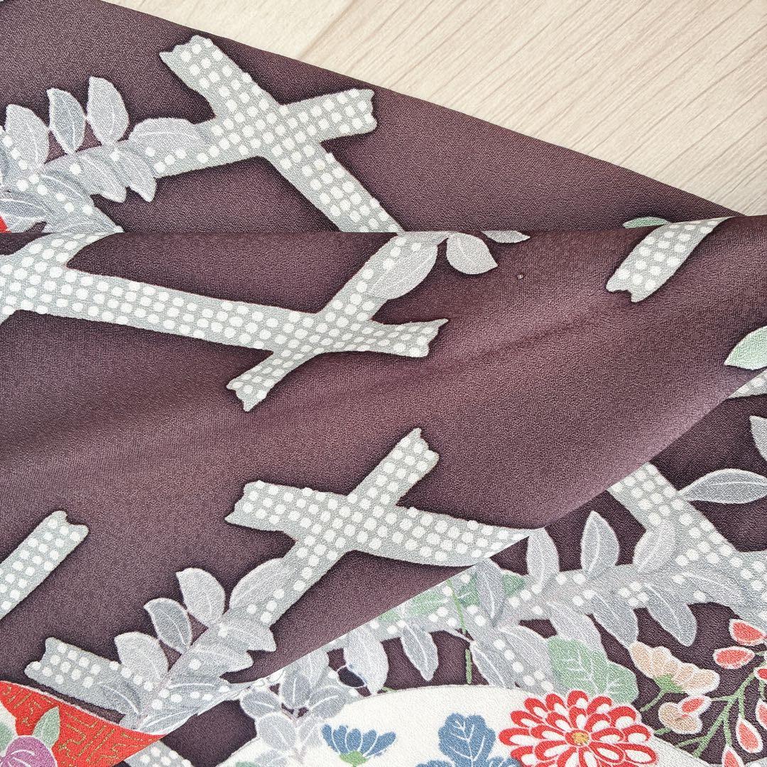 付け下げ　小紋　フルセット　着物　トールサイズ　正絹　訪問着　鮮やか美　J1