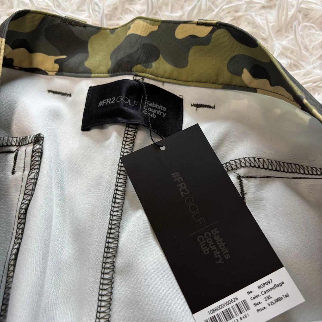 新品未使用 FR2 ゴルフ ハーフパンツ 迷彩 総柄 ショートパンツ