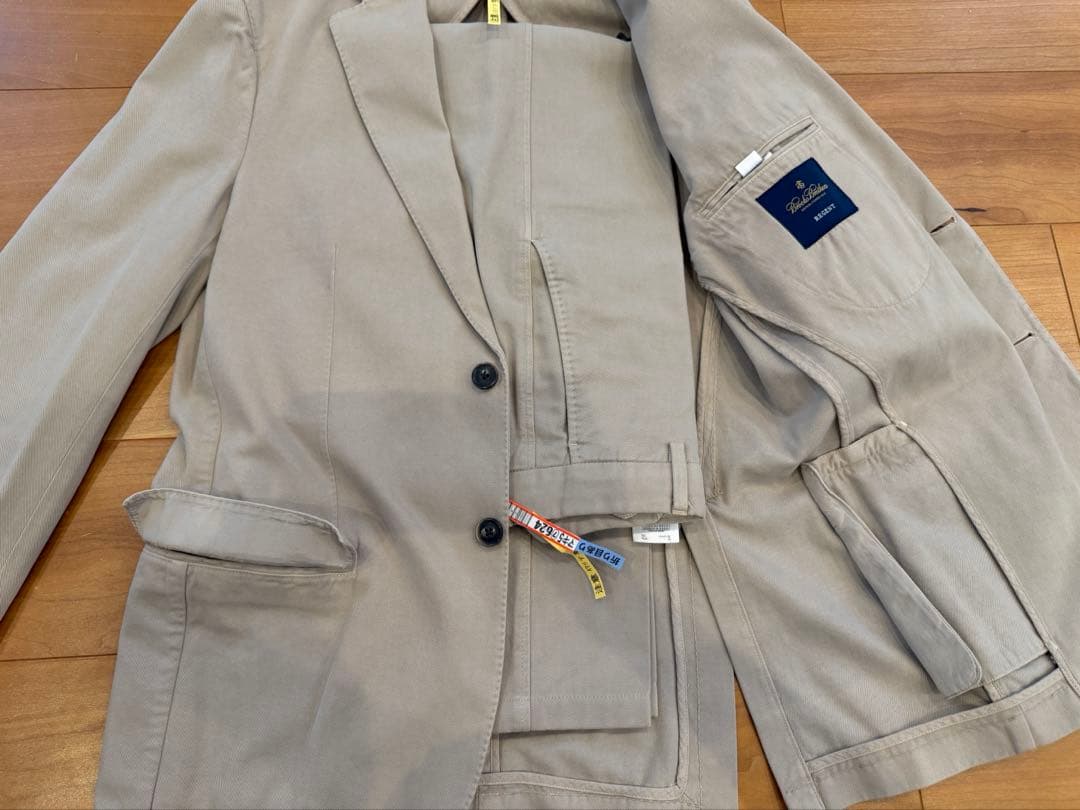 【クリーニング済】　Brooks Brothers ベージュ　セットアップ