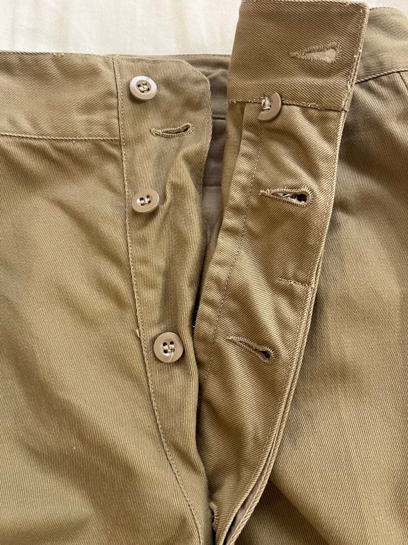 フランス軍　1950〜60年代　実物　M52 チノパンツ　後期　サイズ22
