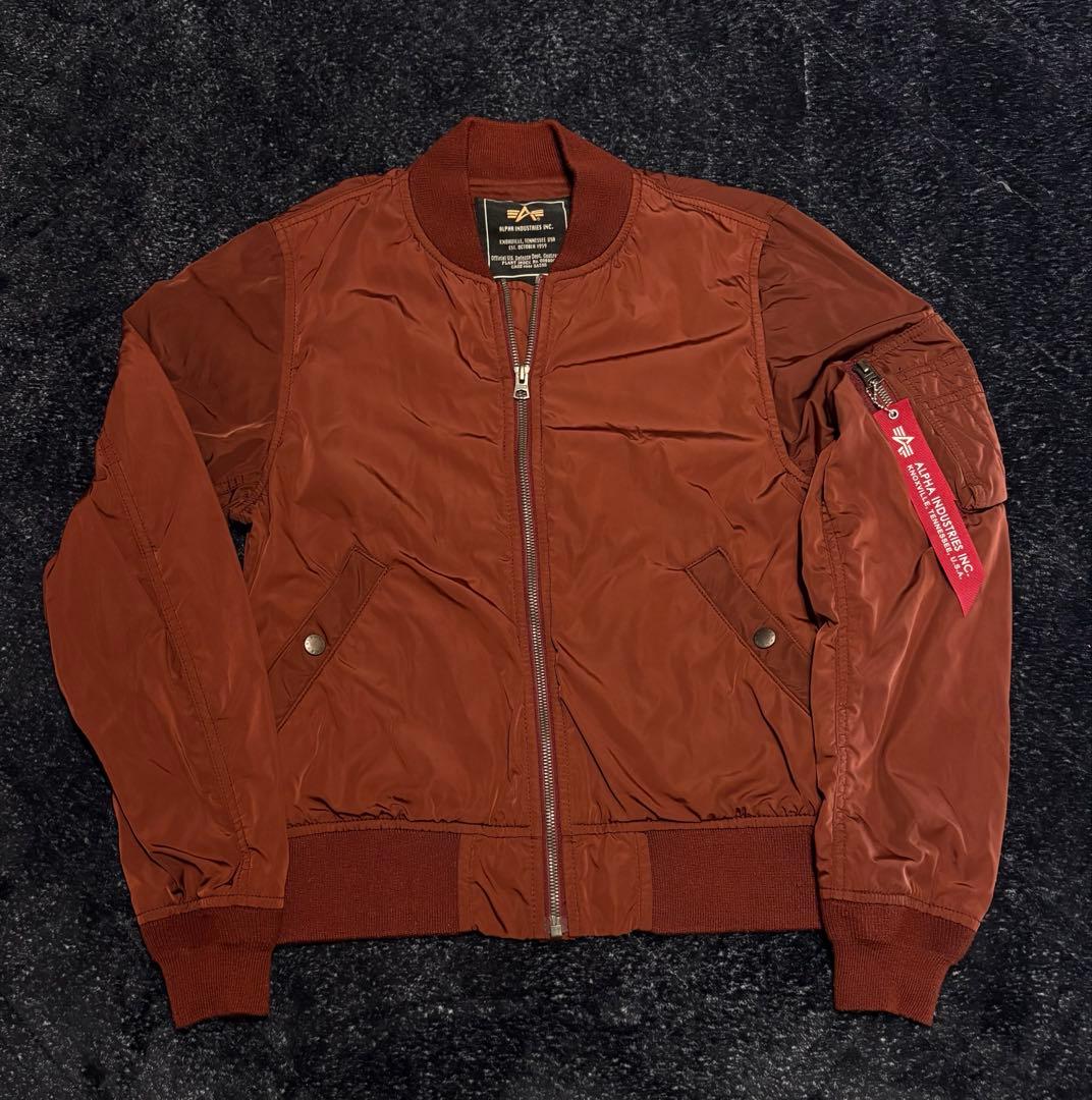 ALPHA INDUSTRIES MA-1 バーガンディ ボルドー