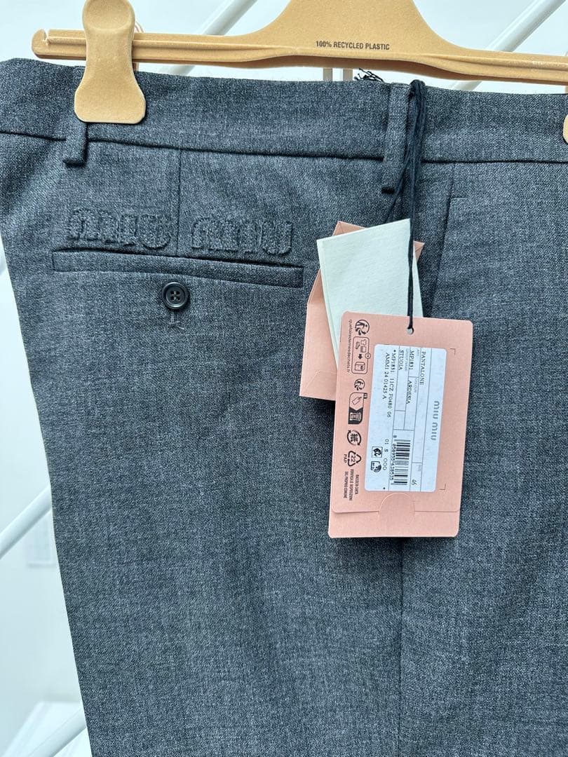 24aw miumiu スラックス　トラウザー　パンツPRADA