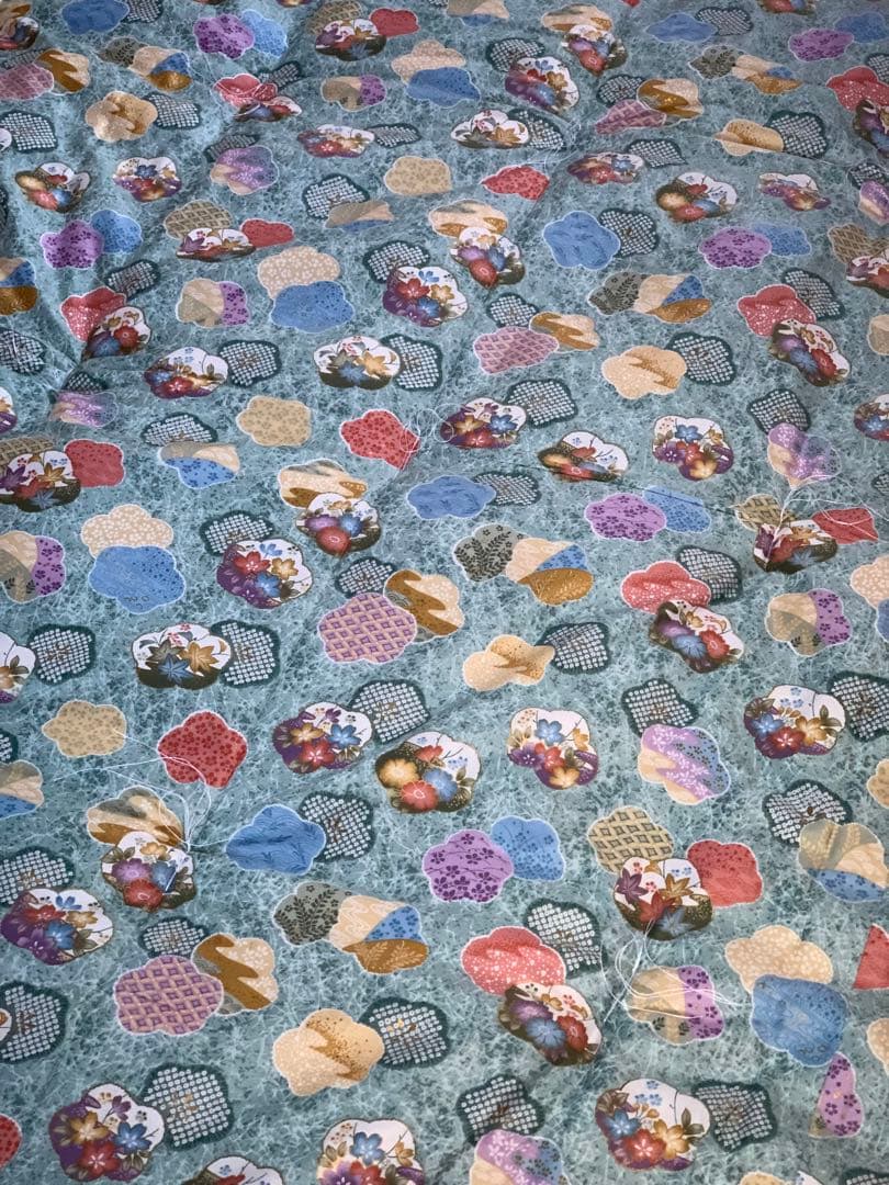 西川生地綿100%サテン手造り綿わた入りシングル掛布団155x200cmカバー付