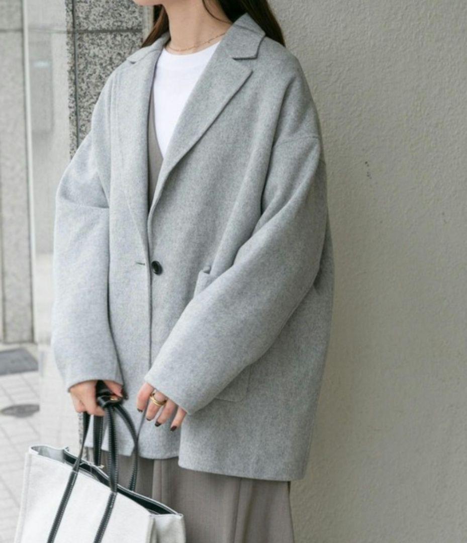 【marimamama】FORK&SPOON テーラーリバーコート　グレー