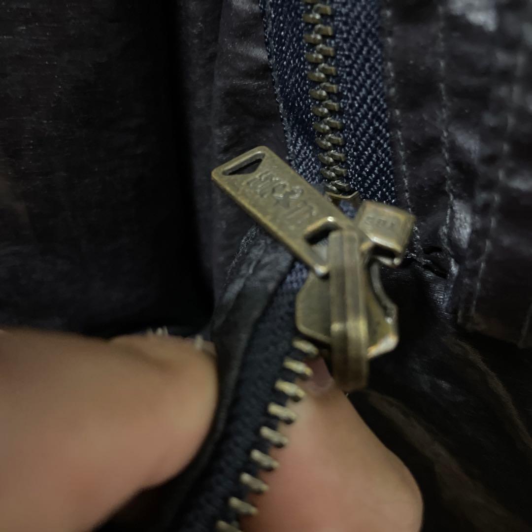 あおば着用CONVERSE MA-1 フライトジャケット ブラックシルバーy2k