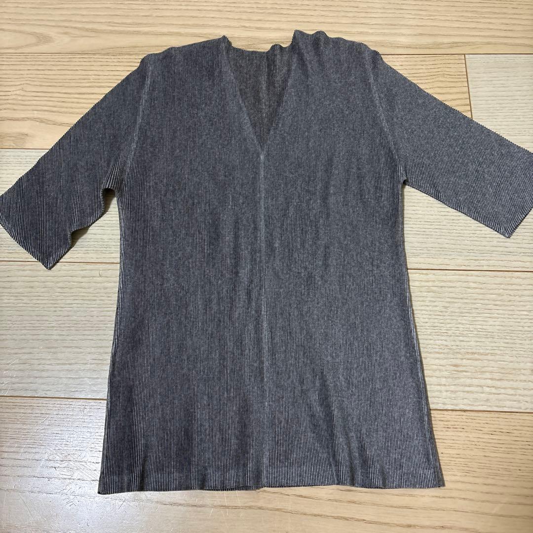 PLAIS グレー Vネック 半袖 Tシャツ サイズ03