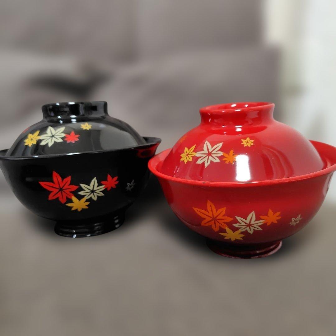 ルクルーゼ　ジャポネスク　紅葉模様の丼　2つセット