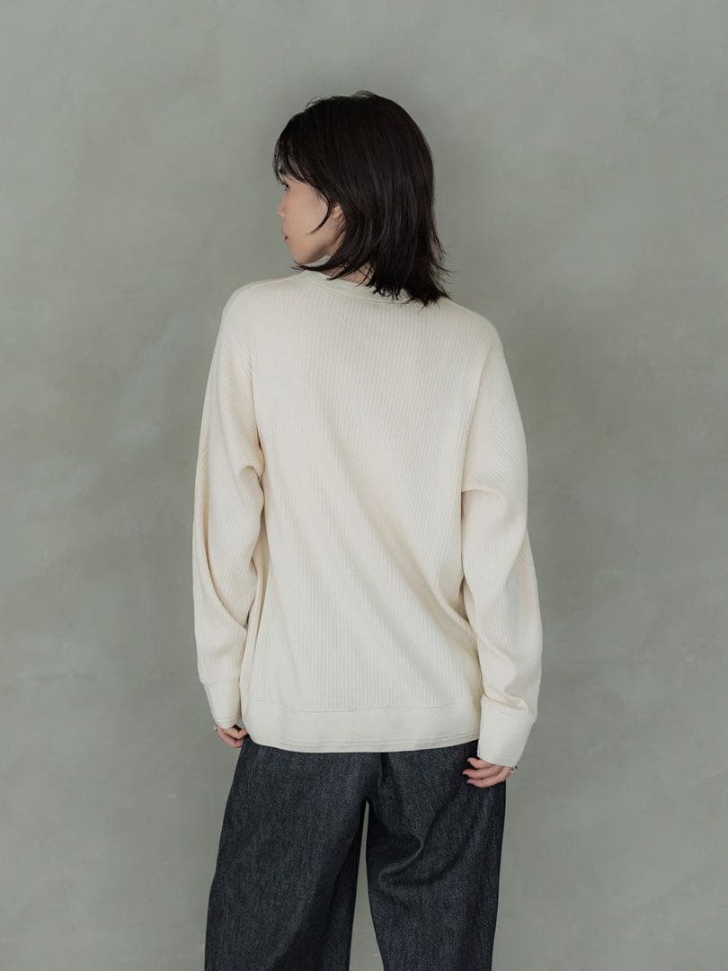 【新品未使用】crewre カーヴィシームリブプルオーバー