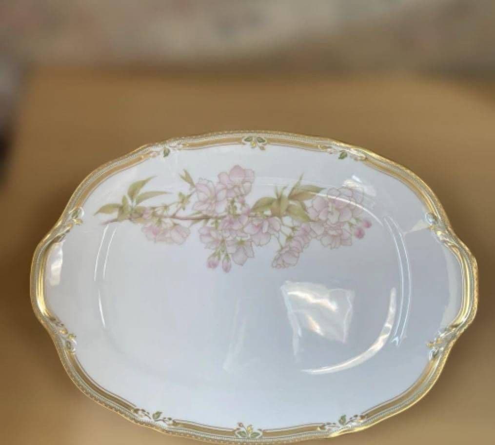 ノリタケ　ガラコンテッサ　中皿　6客　未使用　金彩　花　プレート