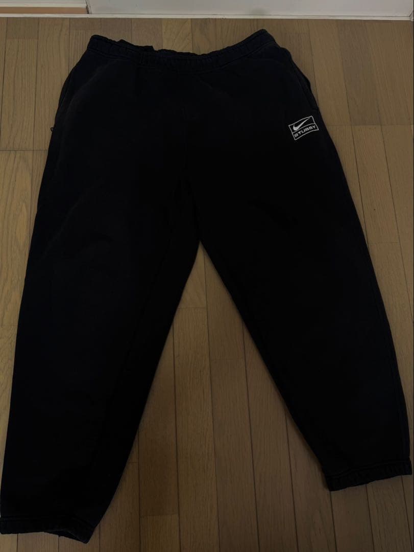 Nike x Stussy ブラック スウェットパンツ
