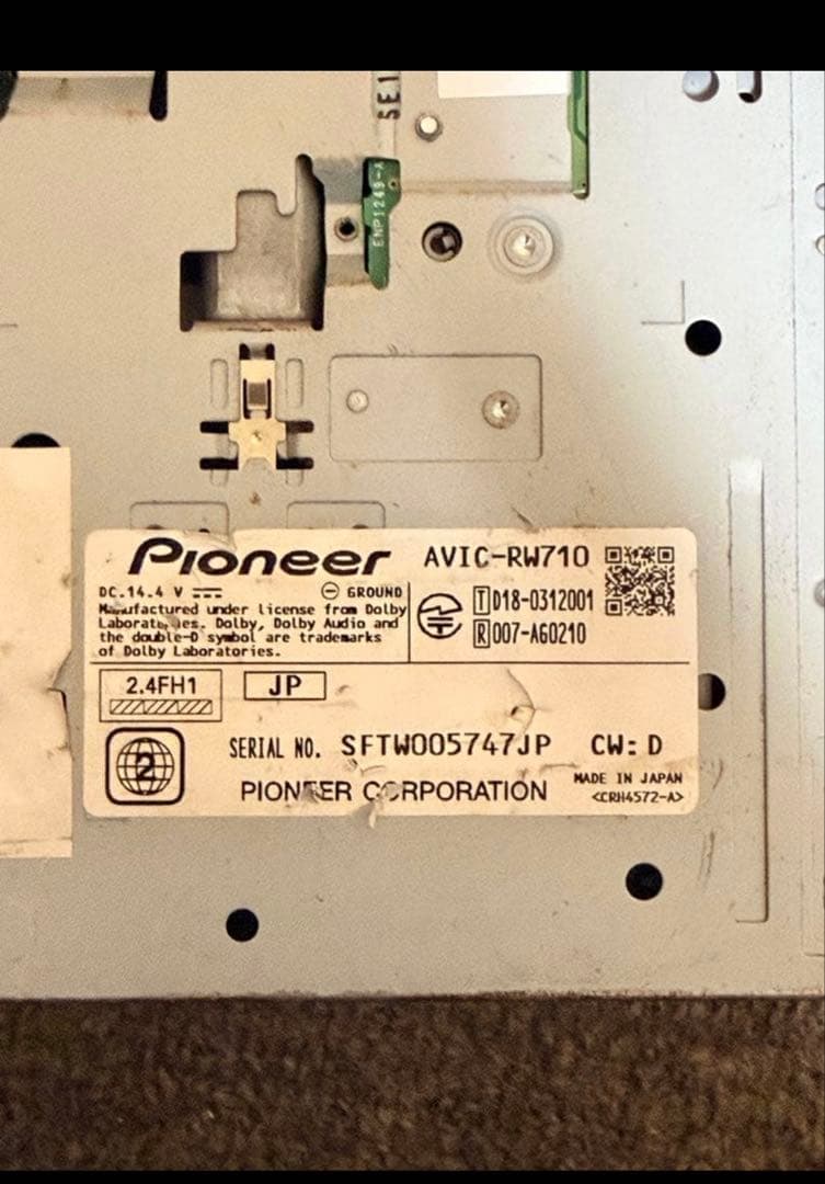 さ*ー様 Carrozzeria Avic-RW710カーナビmap DATA