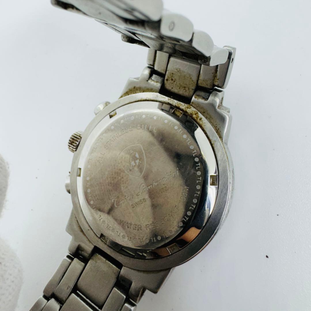 ✨Tonino Lamborgini✨シルバー✨デイト✨ヴィンテージ✨腕時計✨