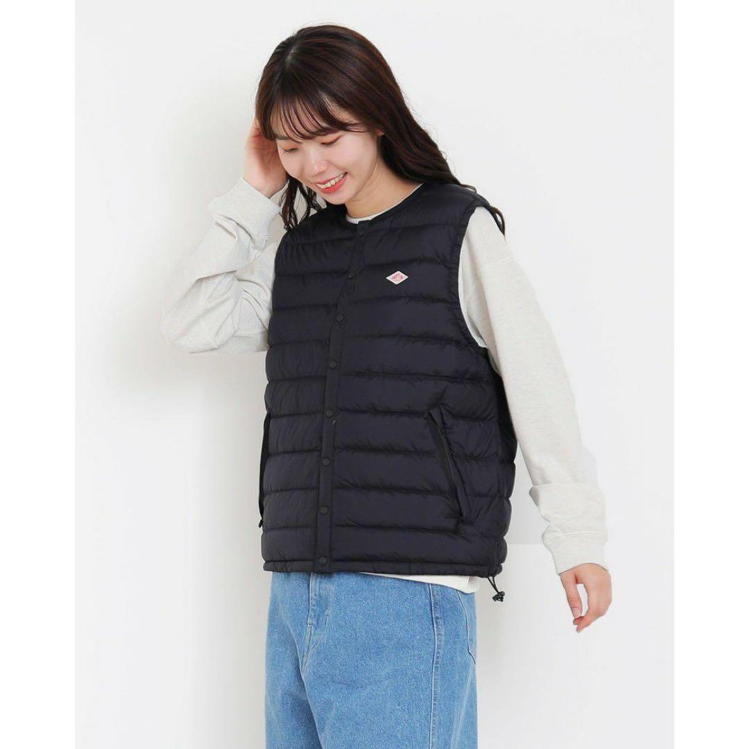 試着のみ 定価18,700円 ダントン インナーダウン ベスト レディースS