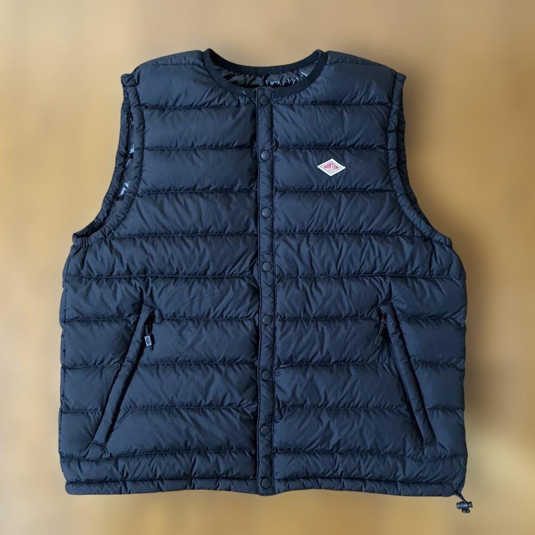 試着のみ 定価18,700円 ダントン インナーダウン ベスト レディースS