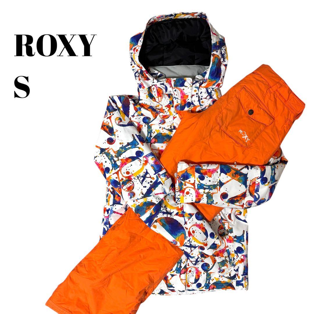 【上下セット】ROXY ロキシー　スキーウェア　総柄　S