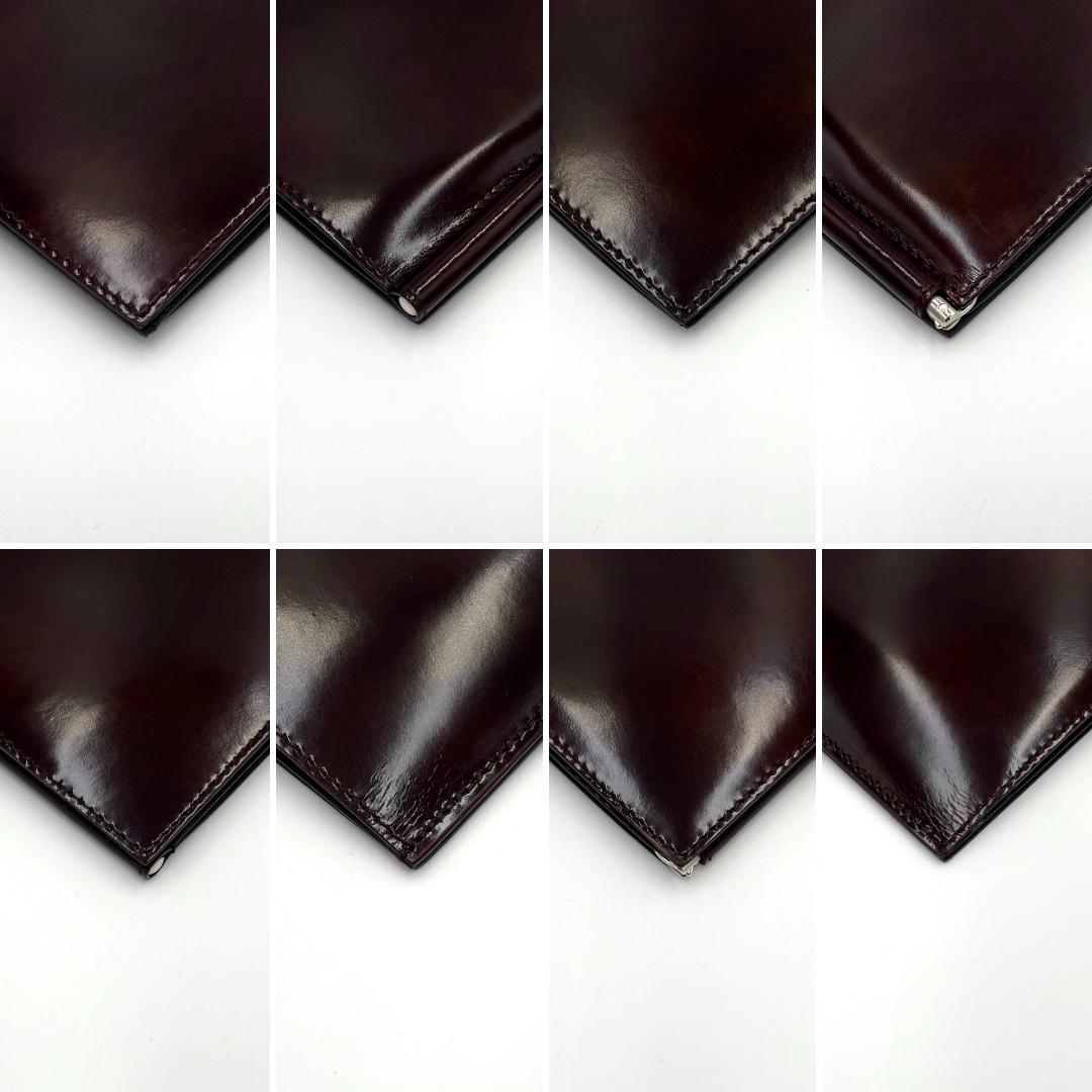 ダンヒル マネークリップ 二つ折り財布 札入れ 茶 ブラウン 1492